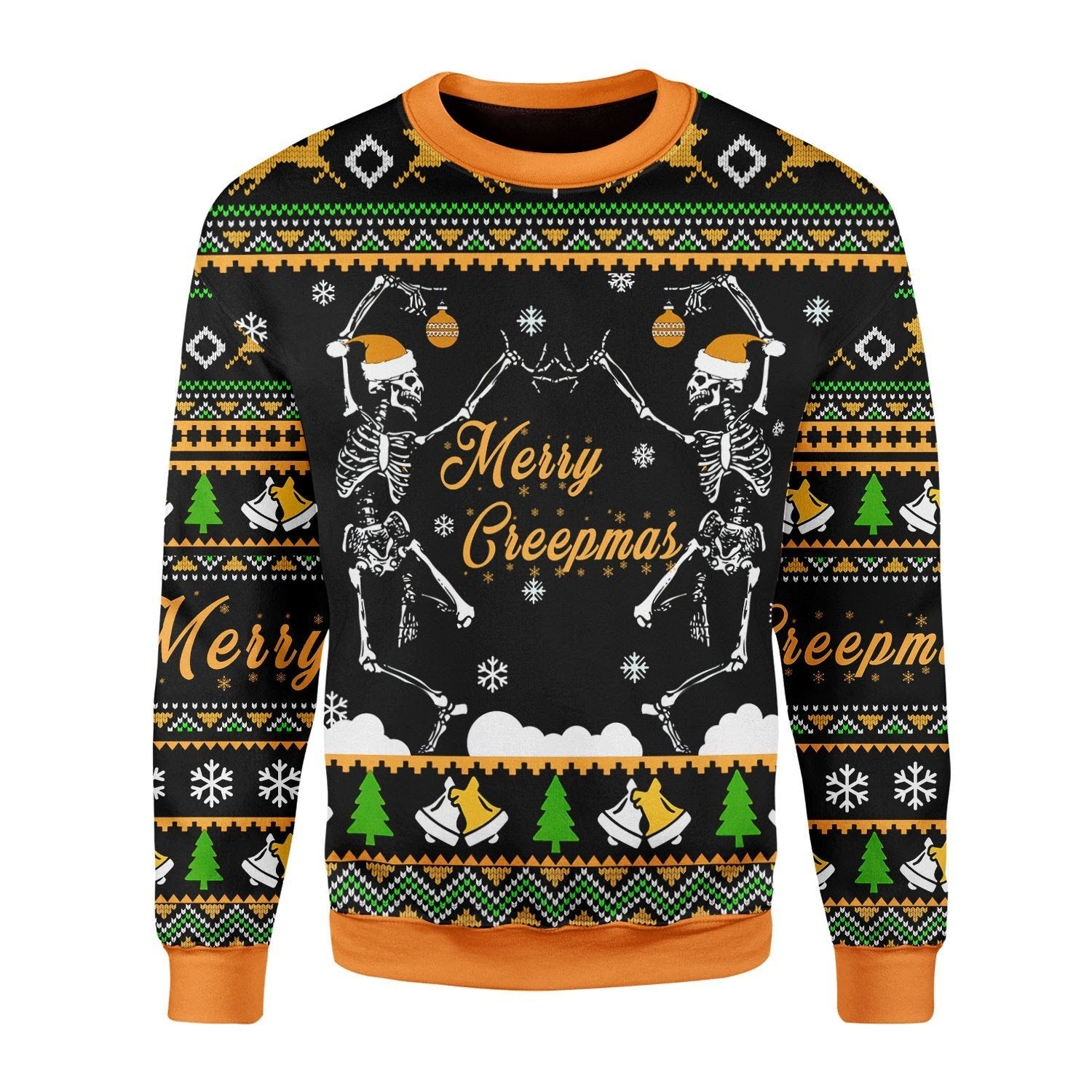 Gearhomies Christmas Unisex Sweater Skeleton 3D Apparel