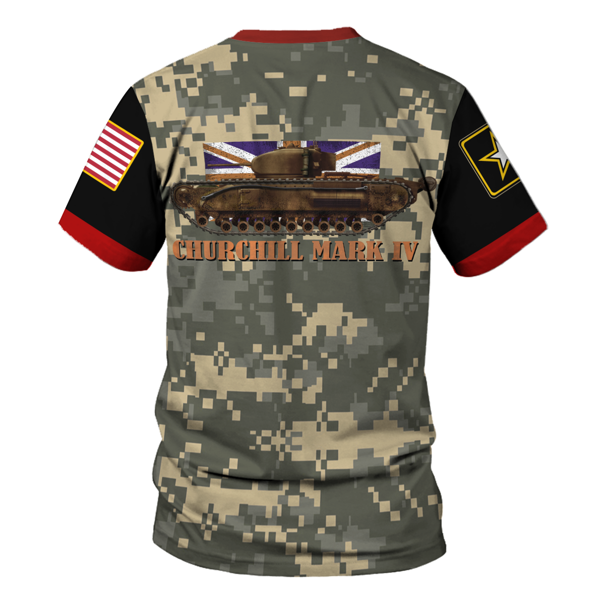 Customspig T-shirt US Churchill Mark IV 3D Apparel