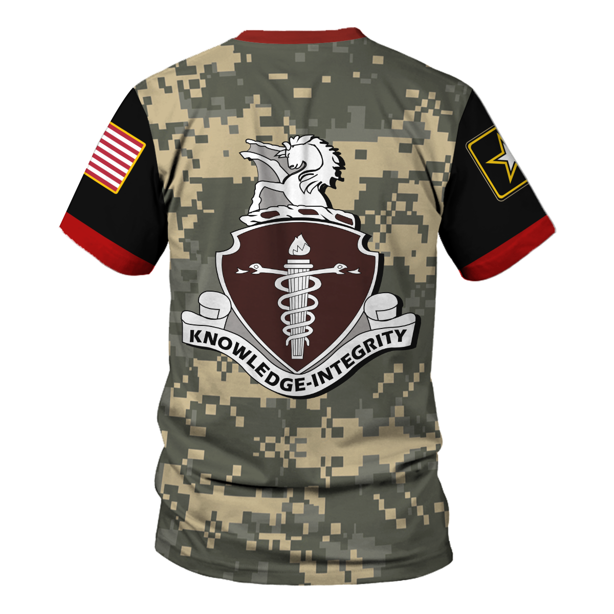 Customspig T-shirt US Army Knife Army Veterinary Corps Army 3D Apparel