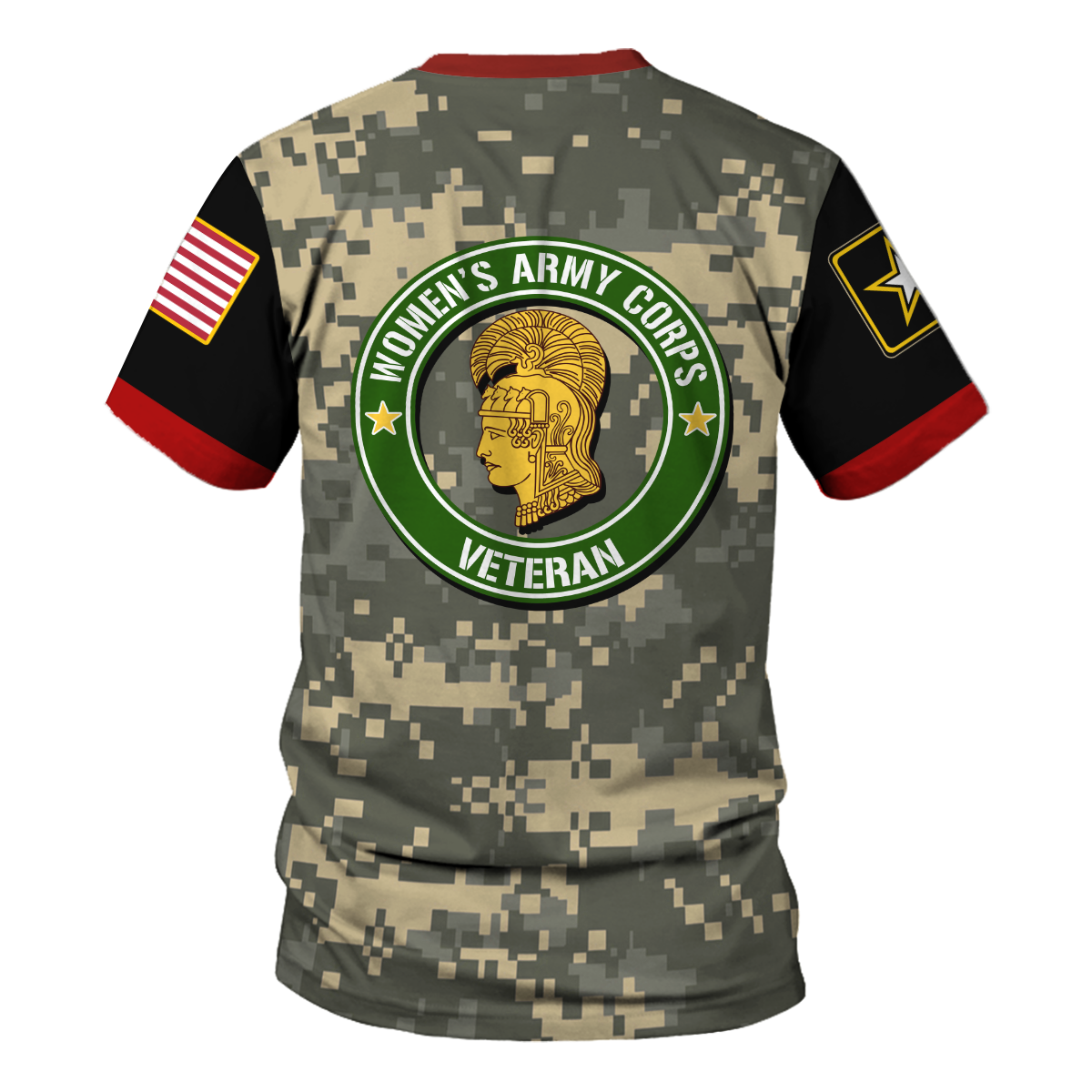Customspig T-shirt US Army Womens Army Corps Veteran 3D Apparel