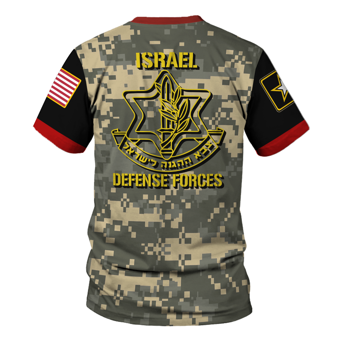 Customspig T-shirt US Army Israel Defense Forces 3D Apparel