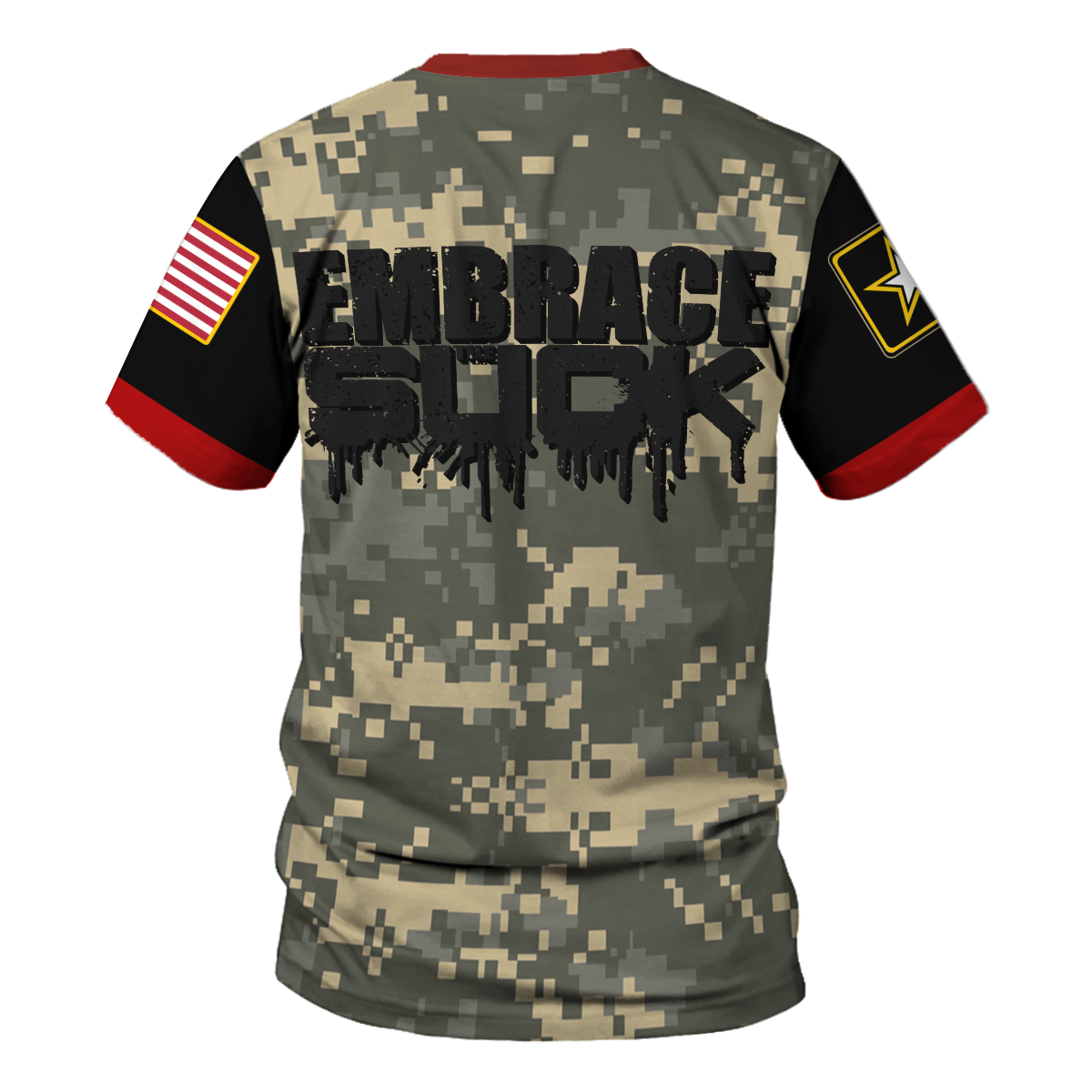 Customspig T-shirt US Army Embrace The Suck Army Camp 3D Apparel