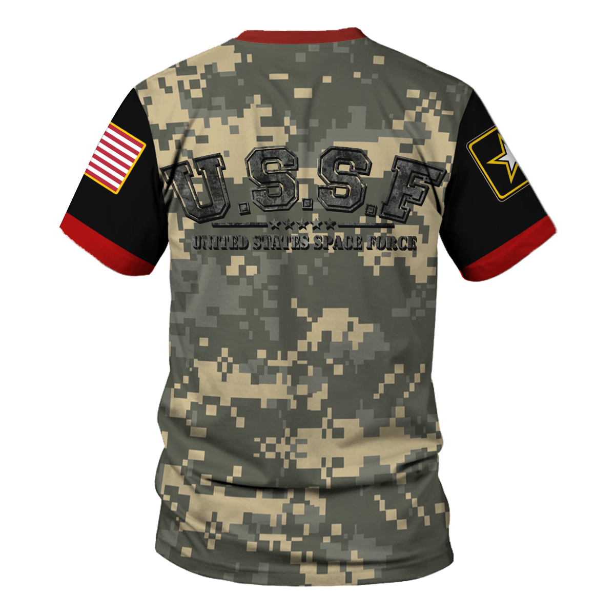 Customspig T-shirt US Army USSF United States Space Force 3D Apparel