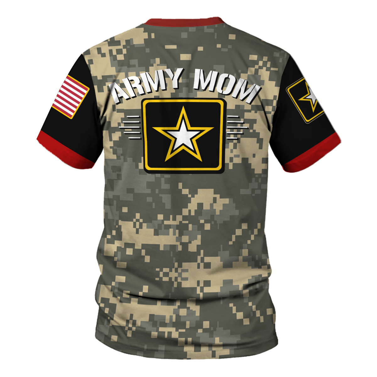 Customspig T-shirt US Army Army Mom 3D Apparel