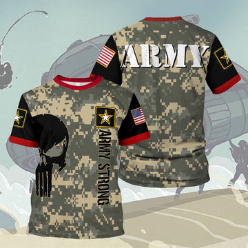 Customspig T-shirt US Army Sapper U.S. Army Vintage Infantry Ranger Apfu P Army 3D Apparel