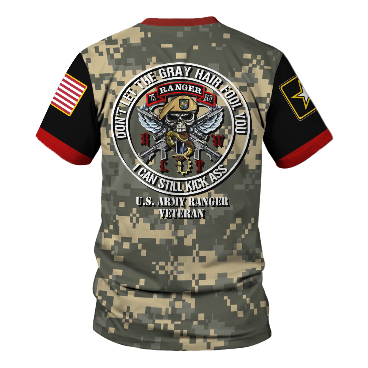 Customspig T-shirt US Army Seal Army Ranger Veteran We Can Still Kick Ass Army 3D Apparel