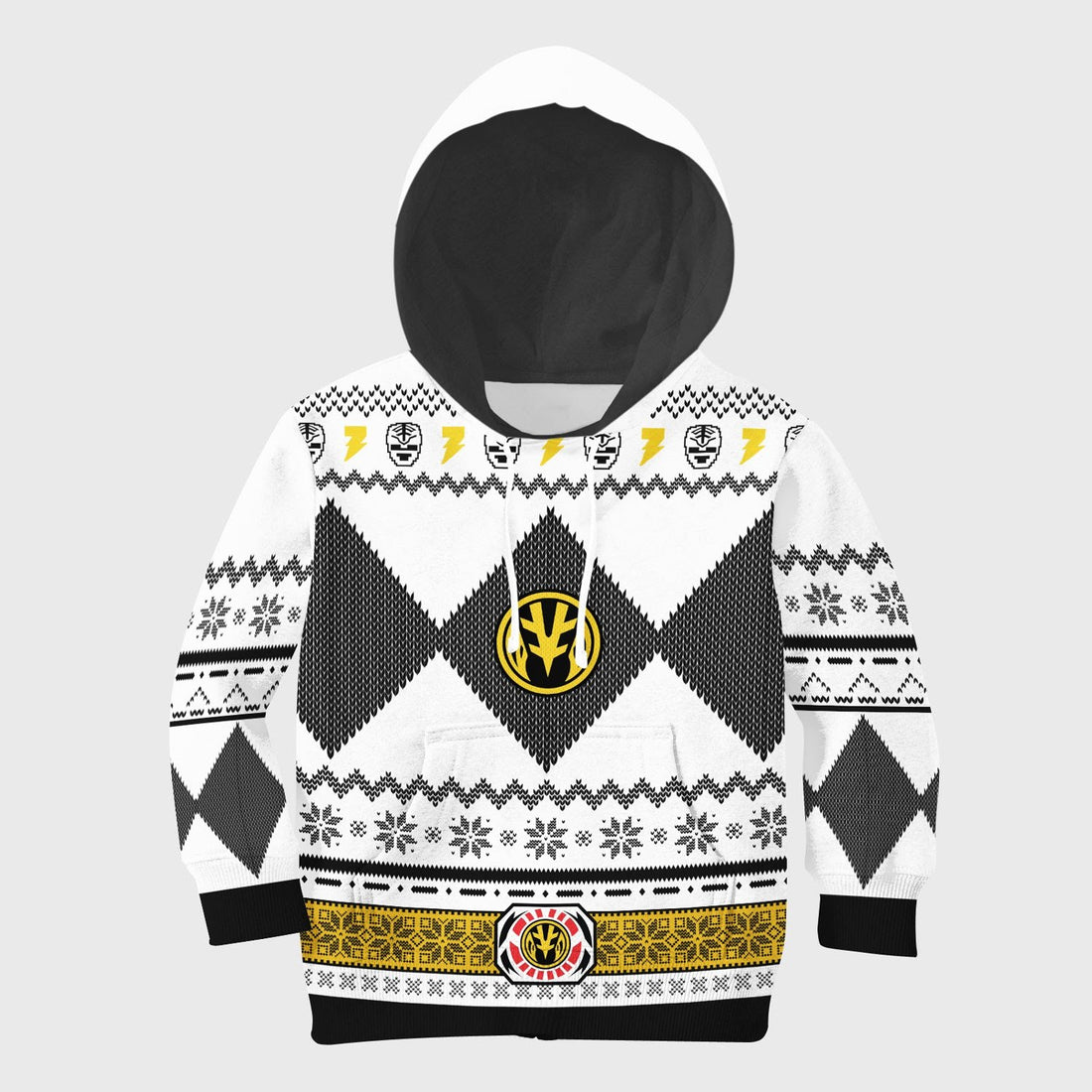 Gearhomies Unisex Kid Tops Pullover Sweatshirt White Mighty3D Apparel