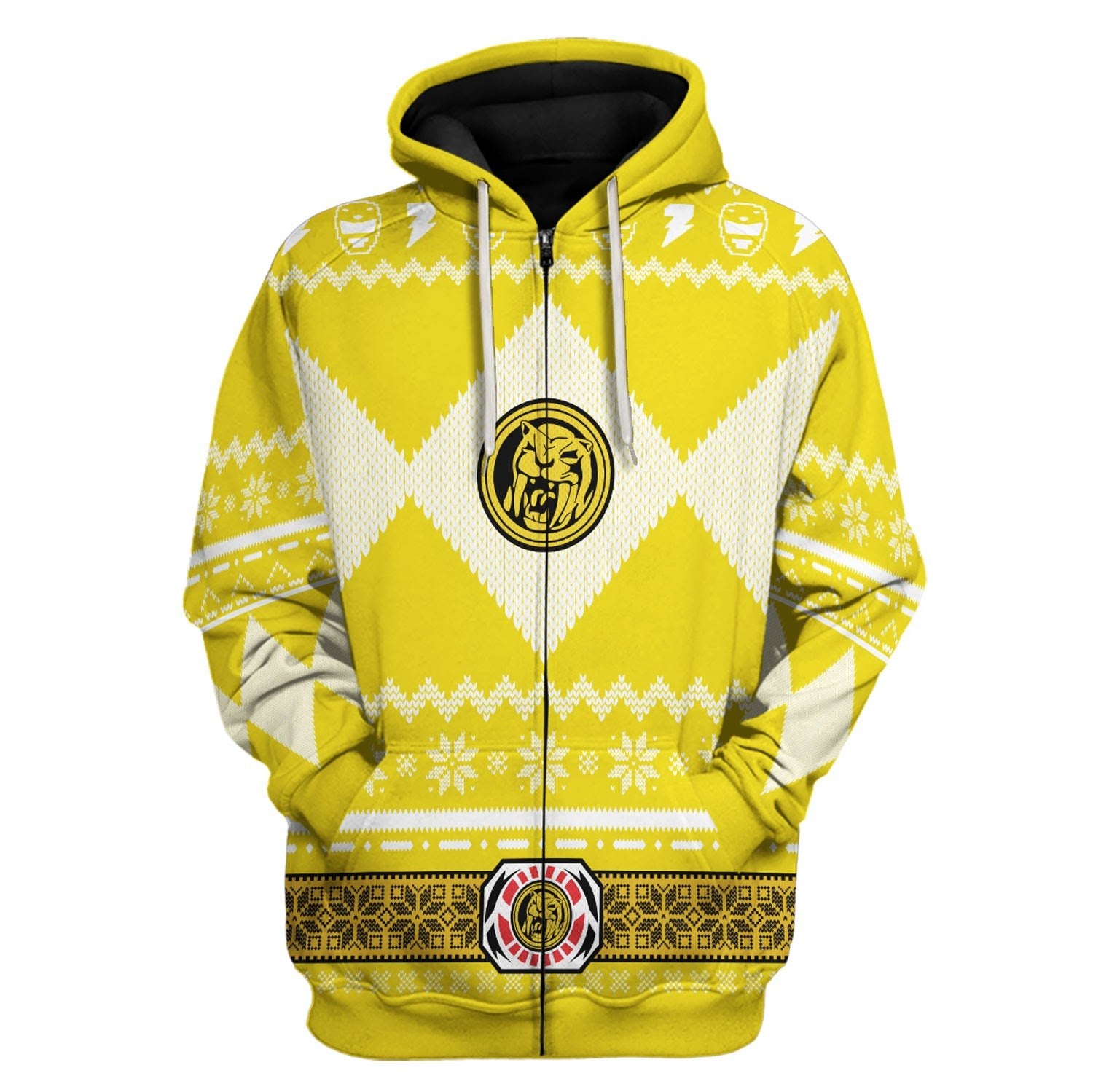 HumansBold Yellow Power Rangers Tops