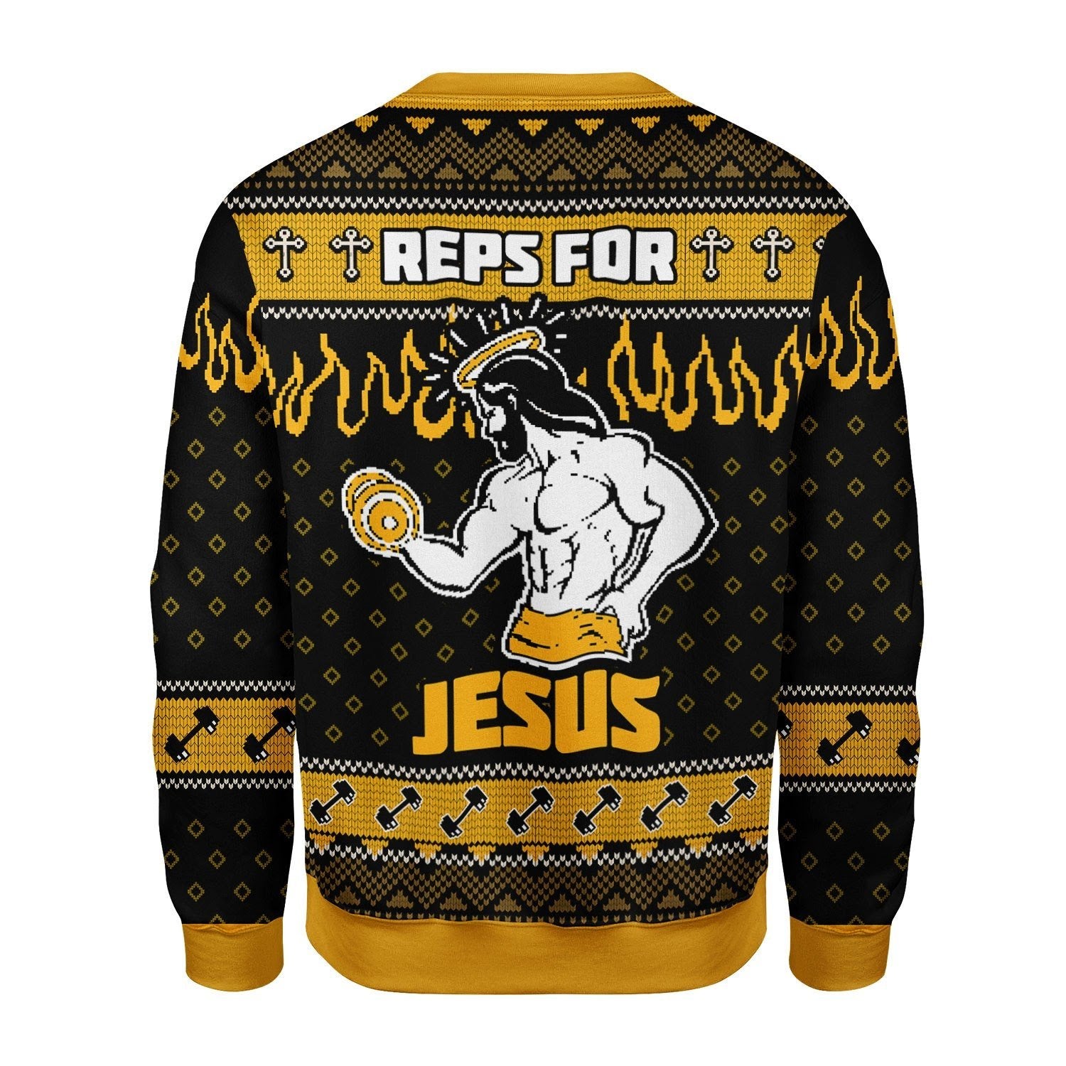 Gearhomies Christmas Unisex Sweater Reps For Jesus Christmas 3D Apparel
