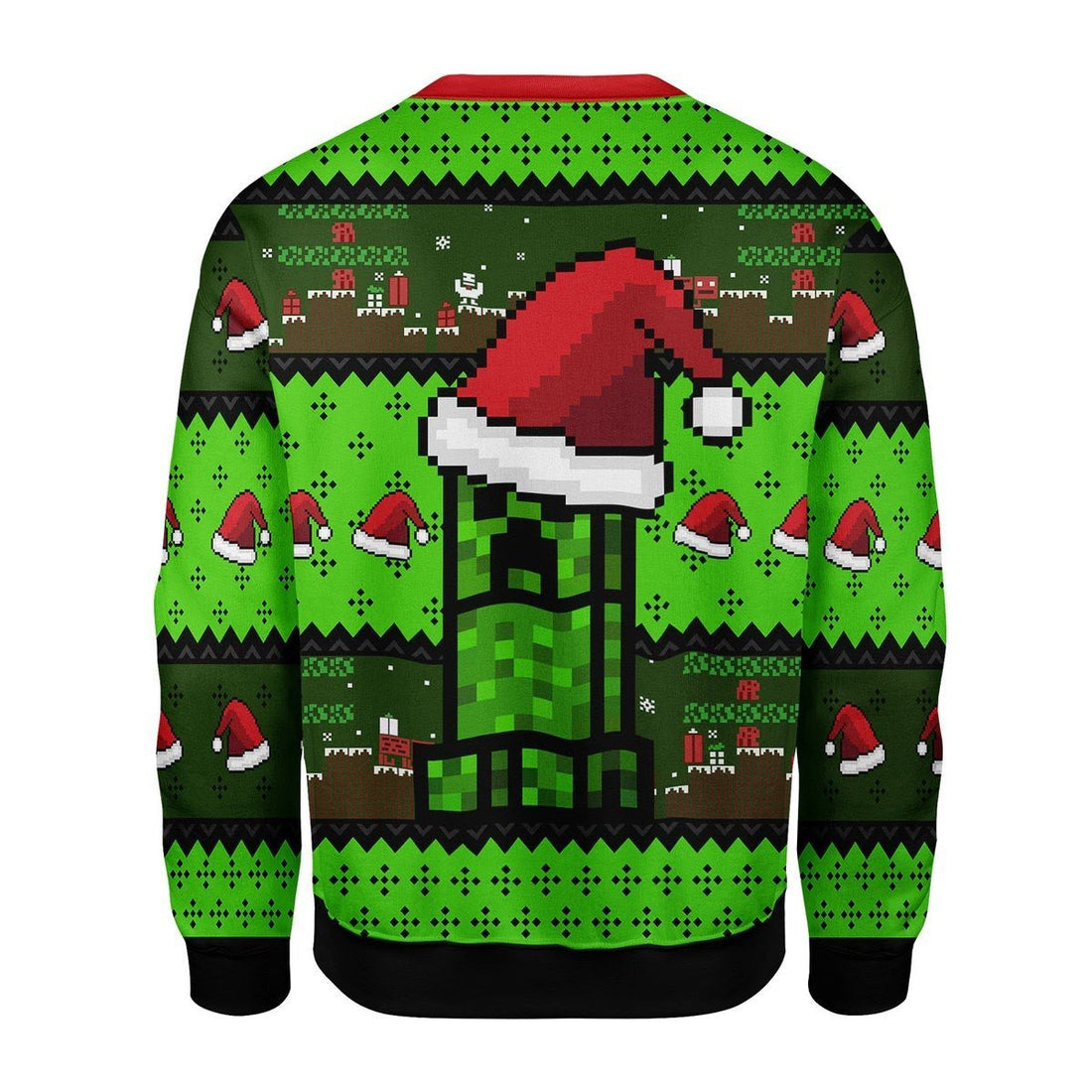 Gearhomies Christmas Unisex Sweater Minecraft Ugly Christmas 3D Apparel