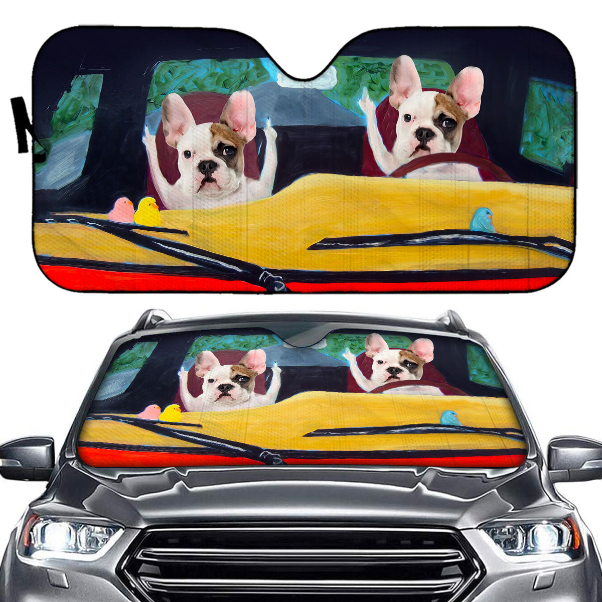 Customized Photos Windshield Sunshade Dog Photos