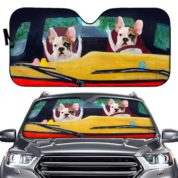 Customized Photos Windshield Sunshade Dog Photos