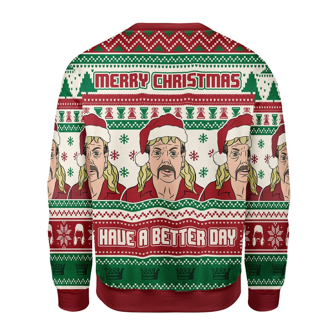 Customspig Christmas Sweater Merry Christmas Have A Better Day 3D Apparel
