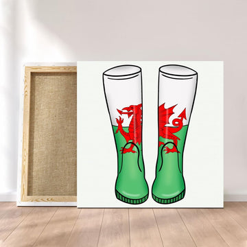 Customized Canvas Poster Wall Art Wales Boots Style