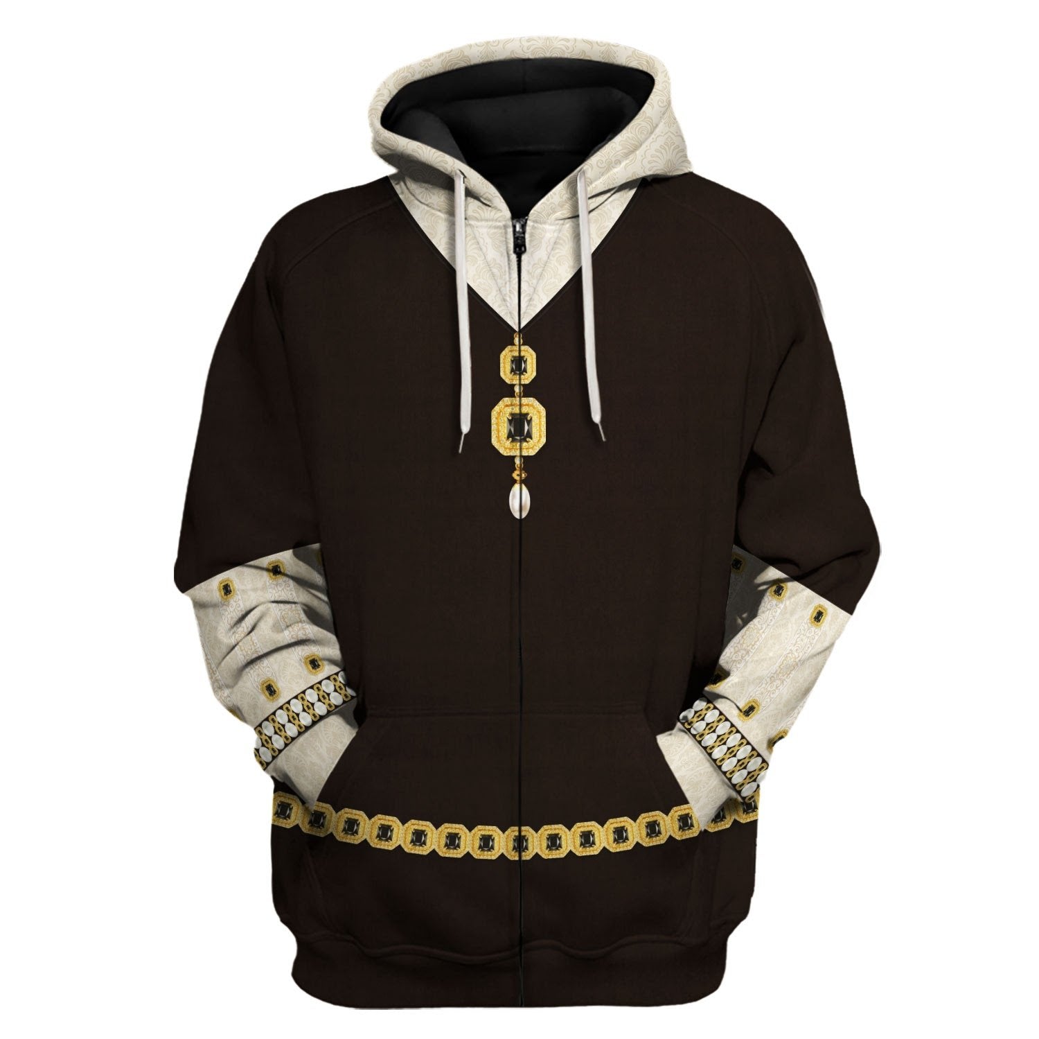 Maria Tudor Zip Fleece Hoodie / S Qm792