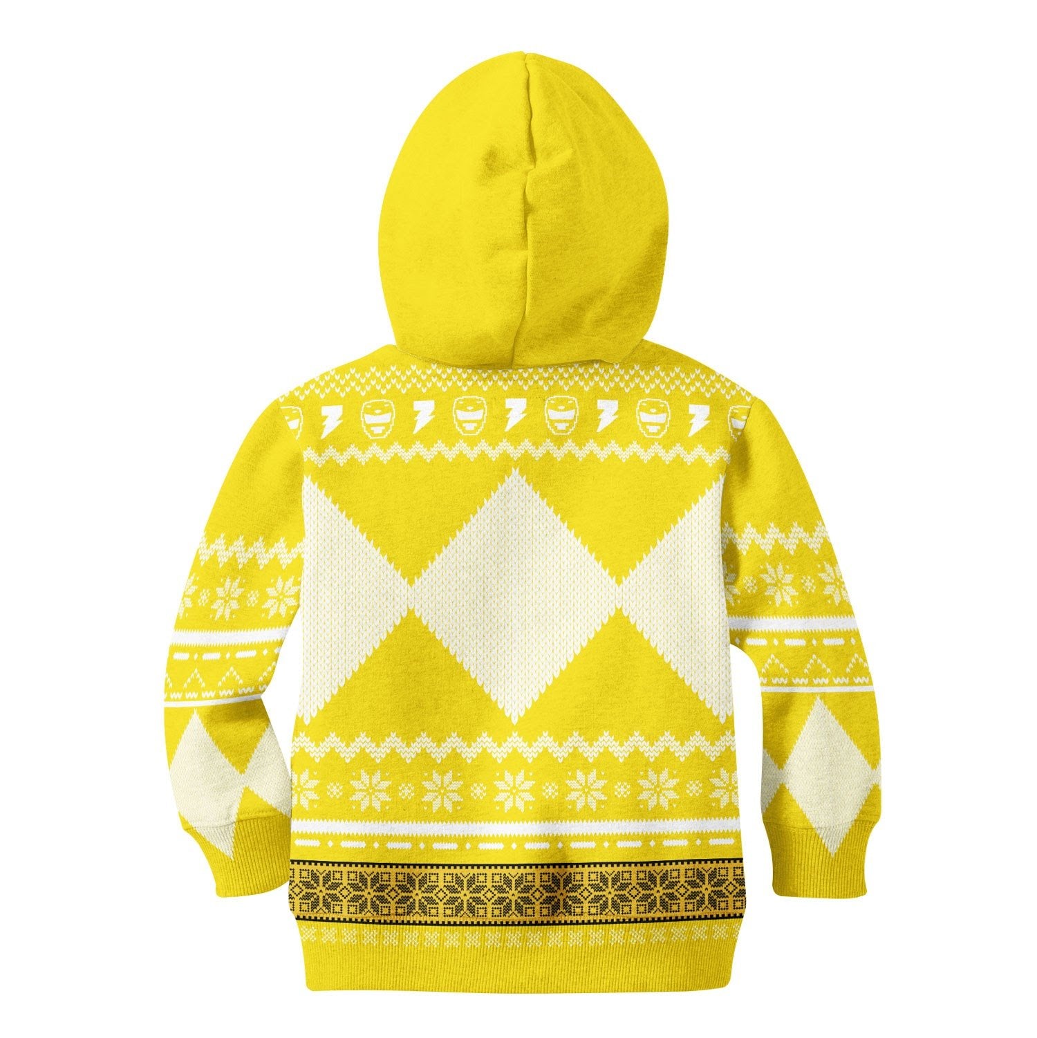 Gearhomies Unisex Kid Tops Pullover Sweatshirt Yellow Mighty3D Apparel