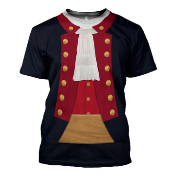 John Paul Jones Revolutionary War Uniform T-Shirt