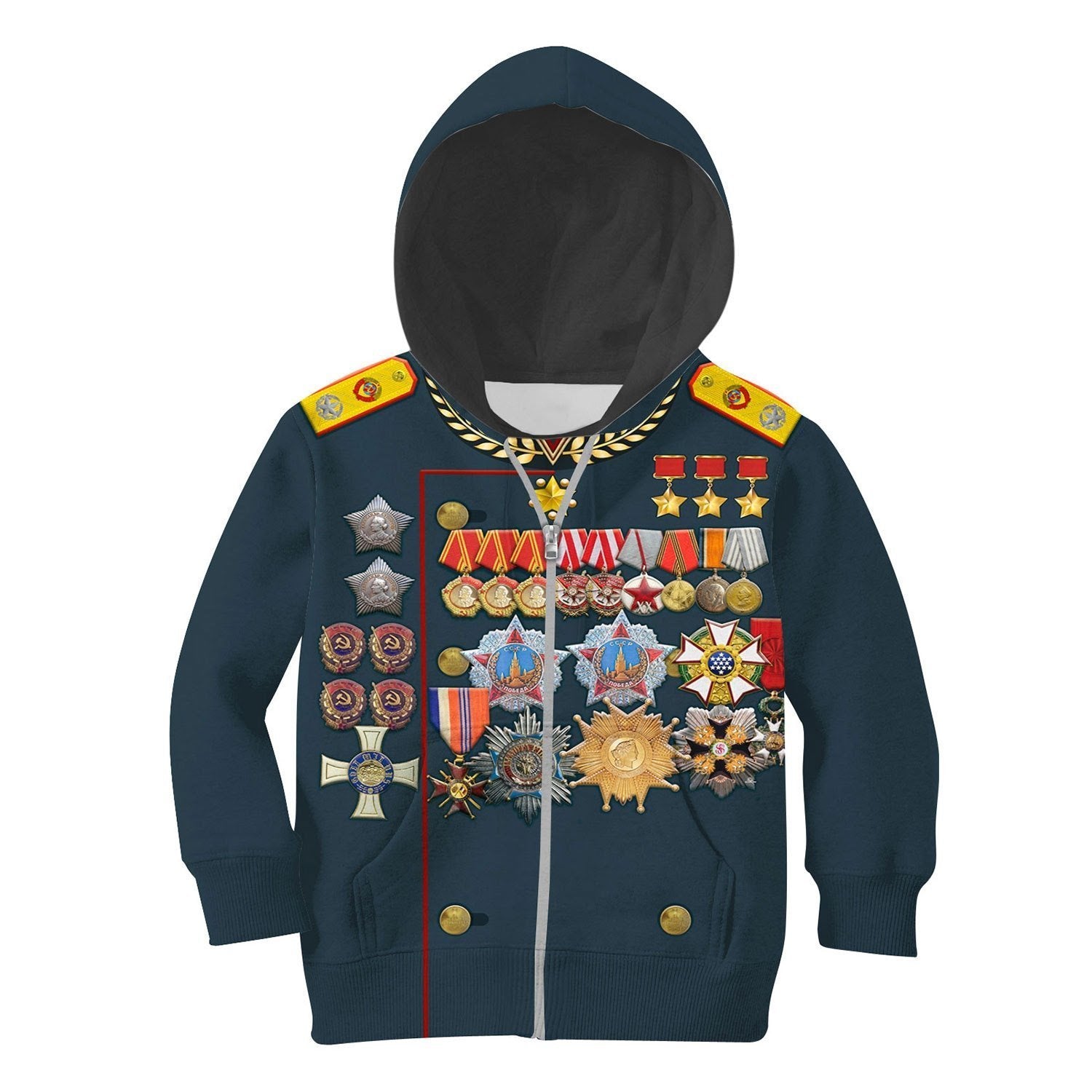 Kid Geogy Zhukov - History Costume Vn159 Zip Hoodie / S