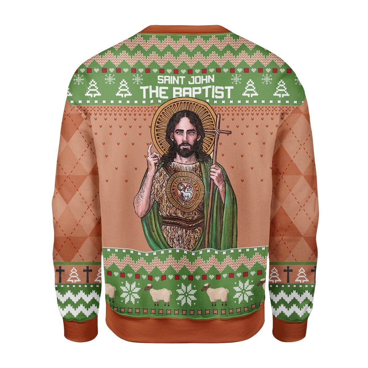 Gearhomies Christmas Unisex Sweater Saint John The Baptist 3D Apparel