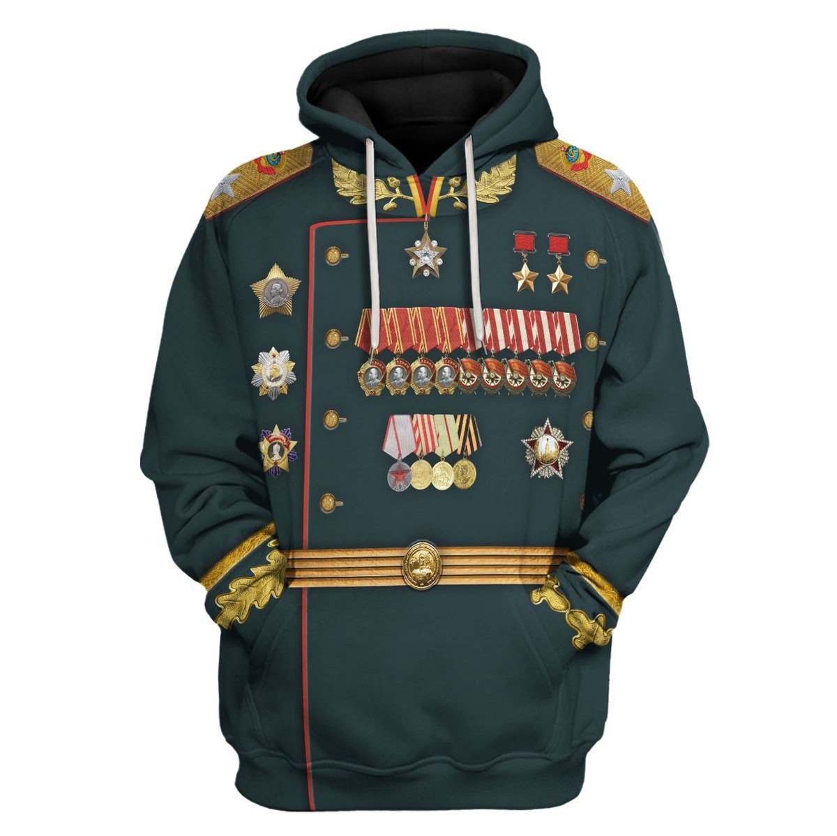 Konstantin Rokossovsky Fleece Hoodie / S Qm1372