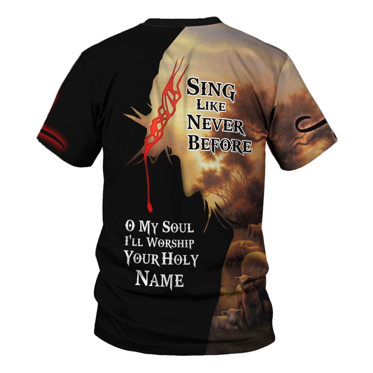 Customspig Tops Pullover Sweatshirt Bless the Lord O my Soul O My soul 3D Apparel