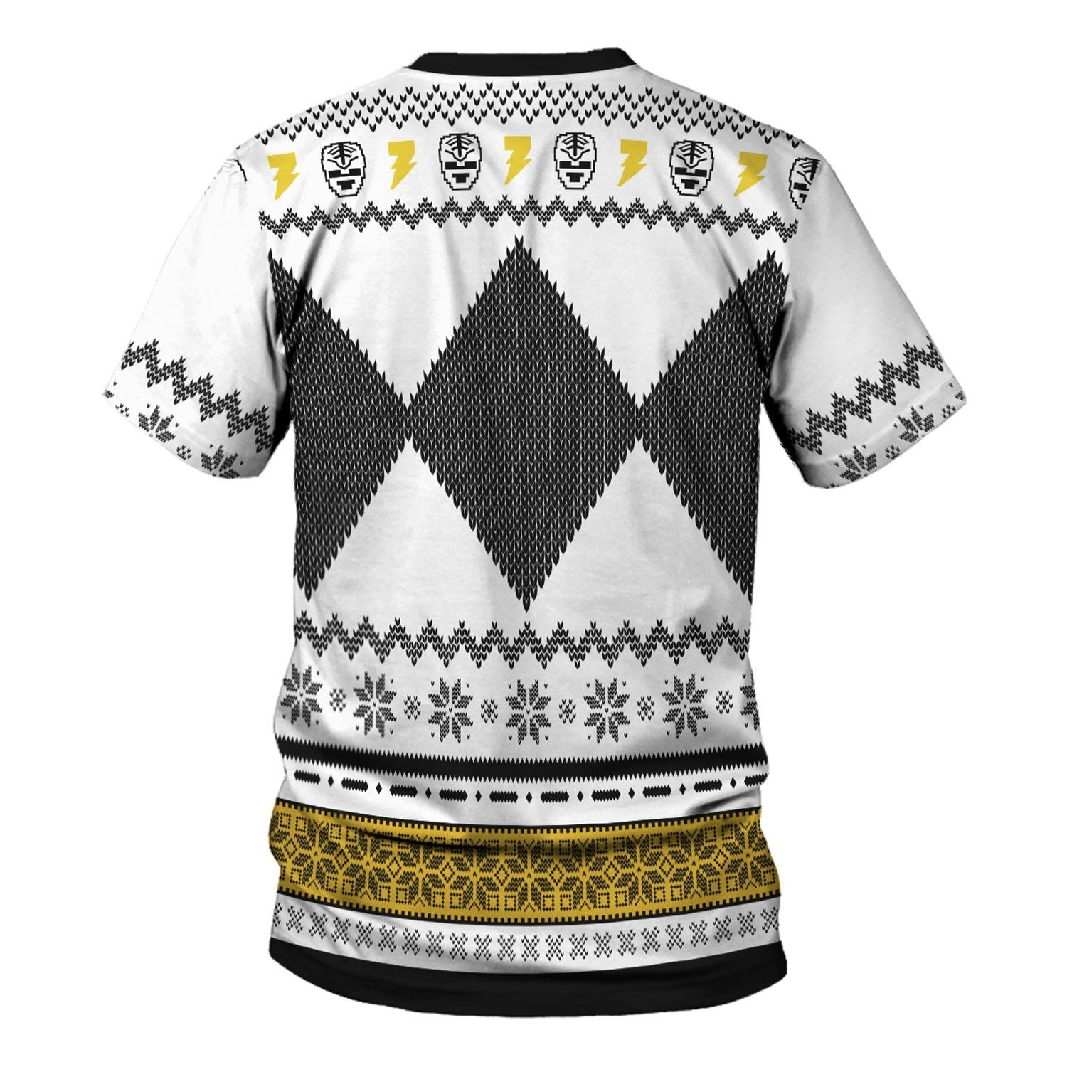HumansBold White Power Rangers Tops