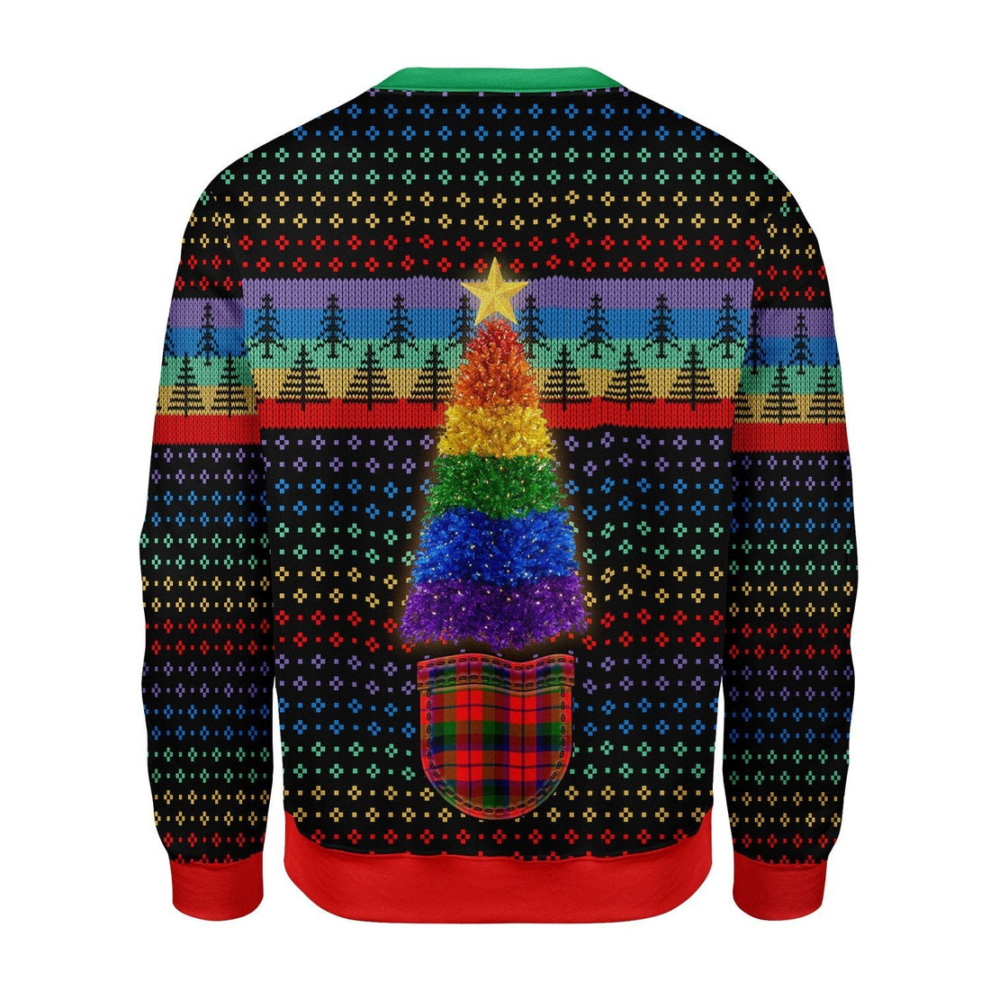 Gearhomies Christmas Unisex Sweater LGBTQ+ Christmas Tree 3D Apparel