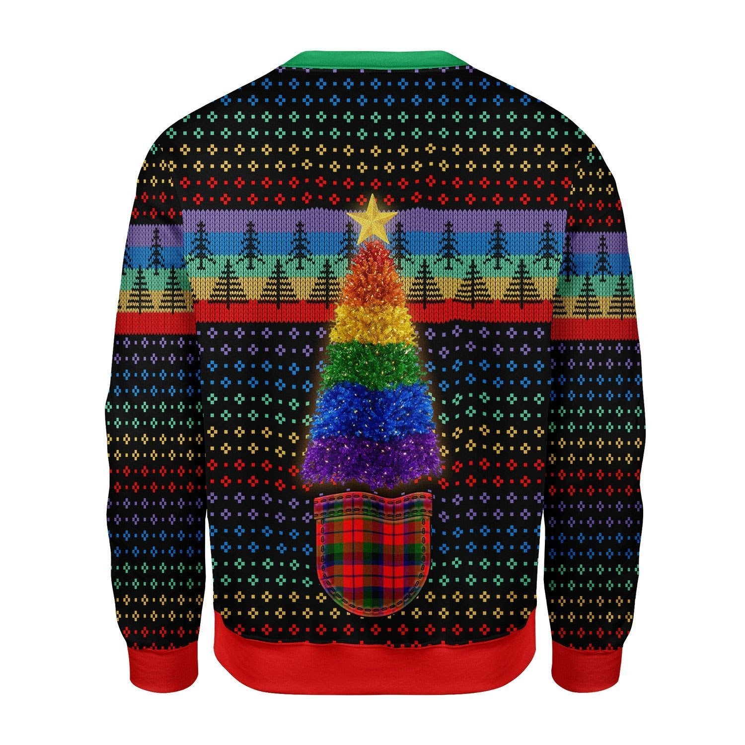 Gearhomies Christmas Unisex Sweater LGBTQ+ Christmas Tree 3D Apparel