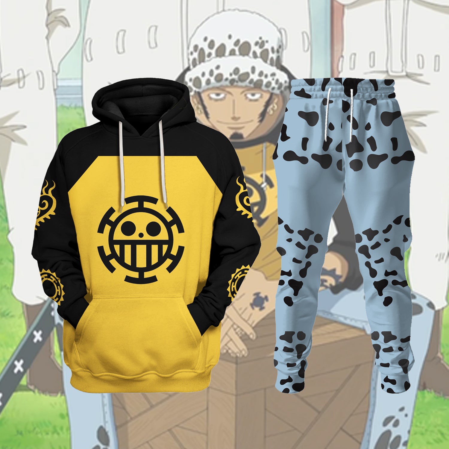 CustomsPig Trafalgar D. Water Law Costumes Hoodie Sweatshirt T-shirt Tracksuit