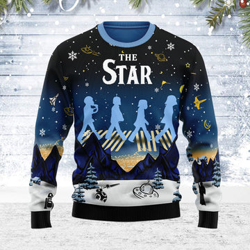 Customspig Ugly Christmas Sweater The Stars 3D Apparel
