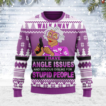 Customspig Ugly Christmas Sweater Walk Away 3D Apparel