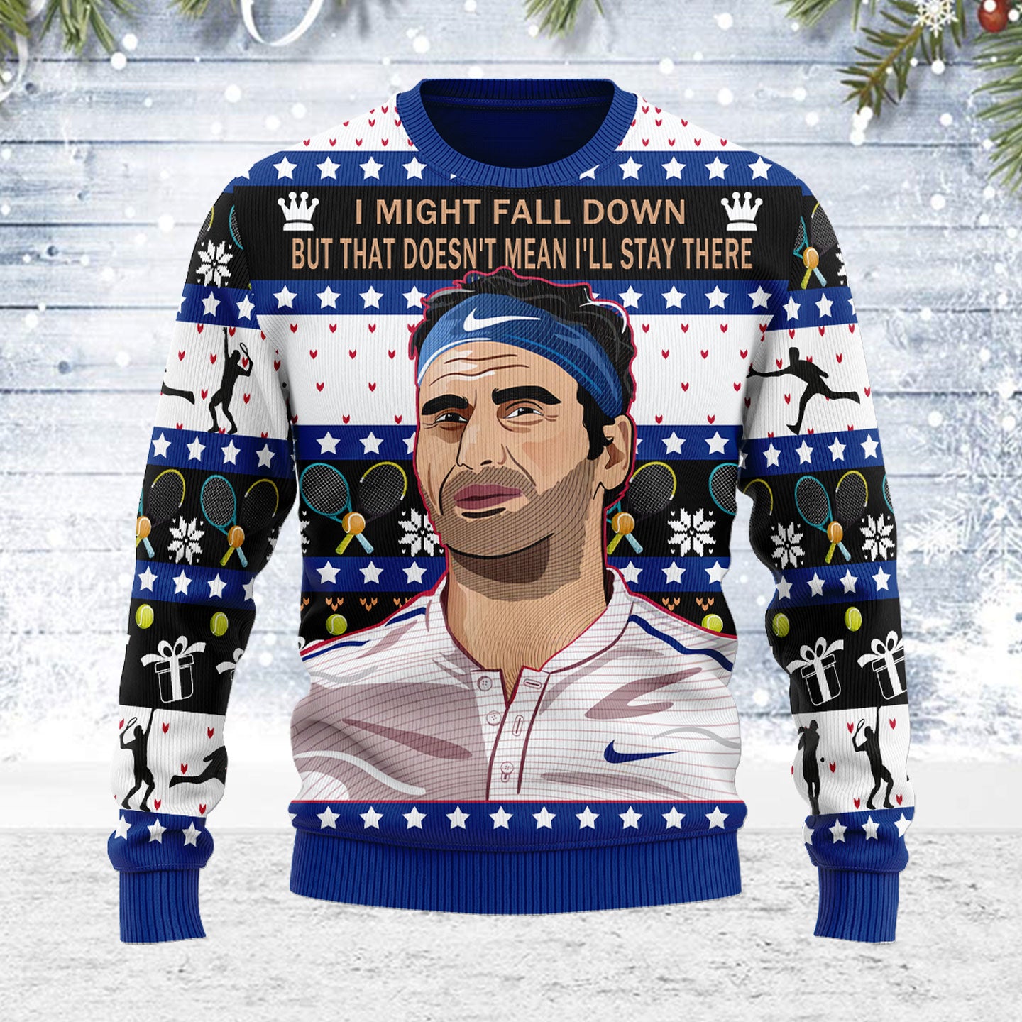 Customspig Ugly Christmas Sweater Doesn't Mean I'll Stay There 3D Apparel