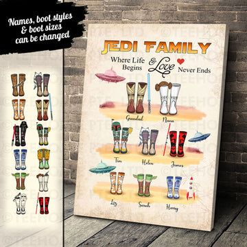 Customized Canvas Poster Wall Art Family Tree Generation Family Gift