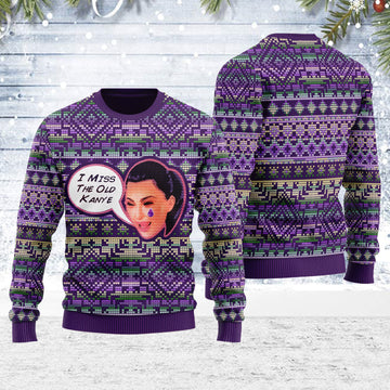 Customspig Ugly Christmas Sweater I Miss The Old Kanye 3D Apparel