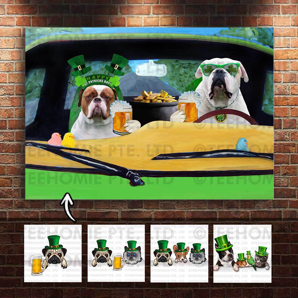 Customized Photos Canvas Poster Wall Art Saint Patrick Style