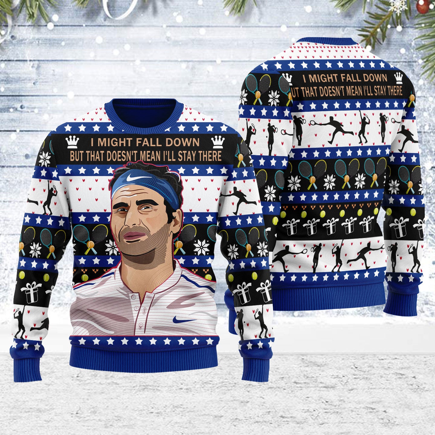 Customspig Ugly Christmas Sweater Doesn't Mean I'll Stay There 3D Apparel