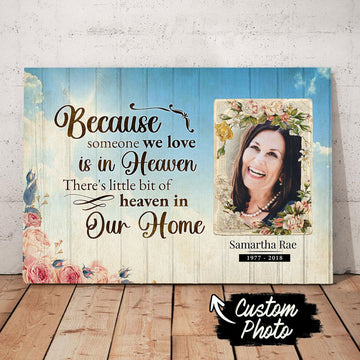 Personalized Canvas Poster - Goodbyes are not forever, In Loving Memory Sign