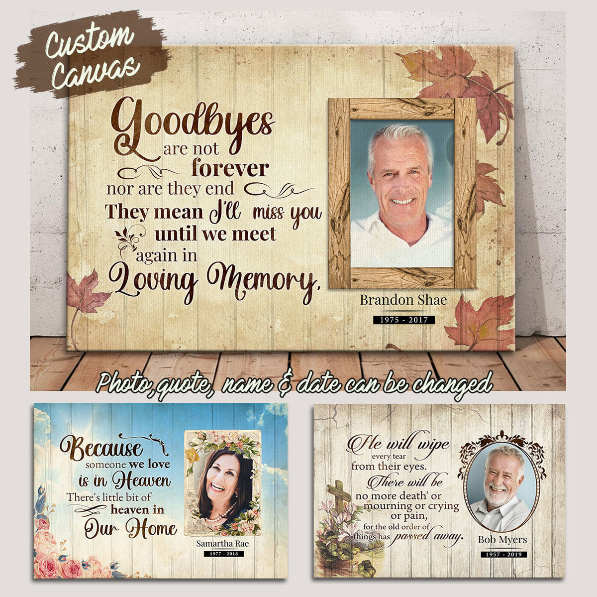Personalized Canvas In Loving Memory Gifts