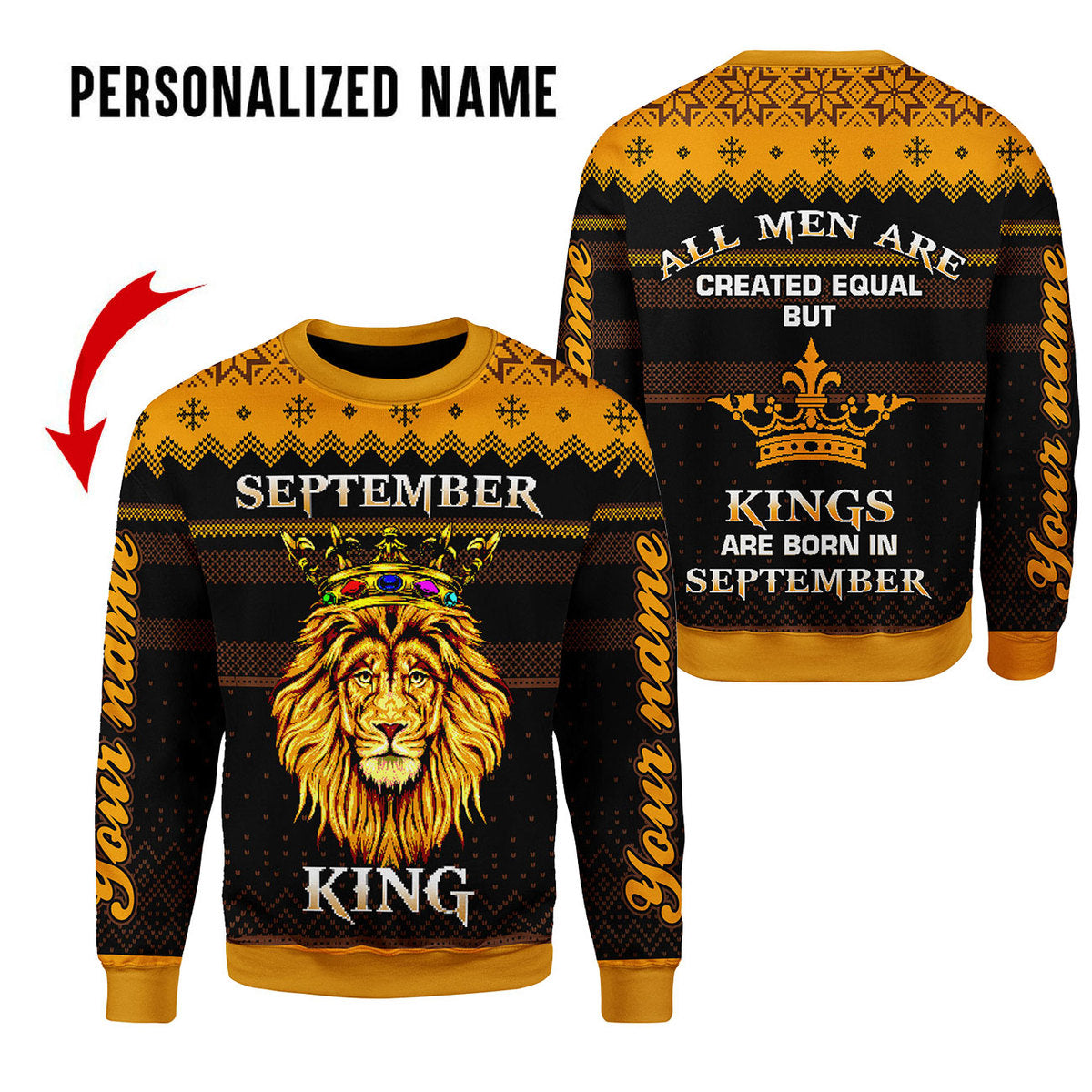 CustomsPig Personalized Tops September Guy All Over Printed