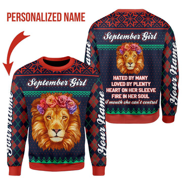 CustomsPig Personalized Tops September Girl All Over Printed