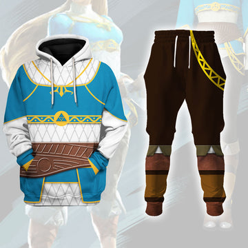 CustomsPig Princess Zelda 2 Costumes Hoodie Sweatshirt T-Shirt Tracksuit