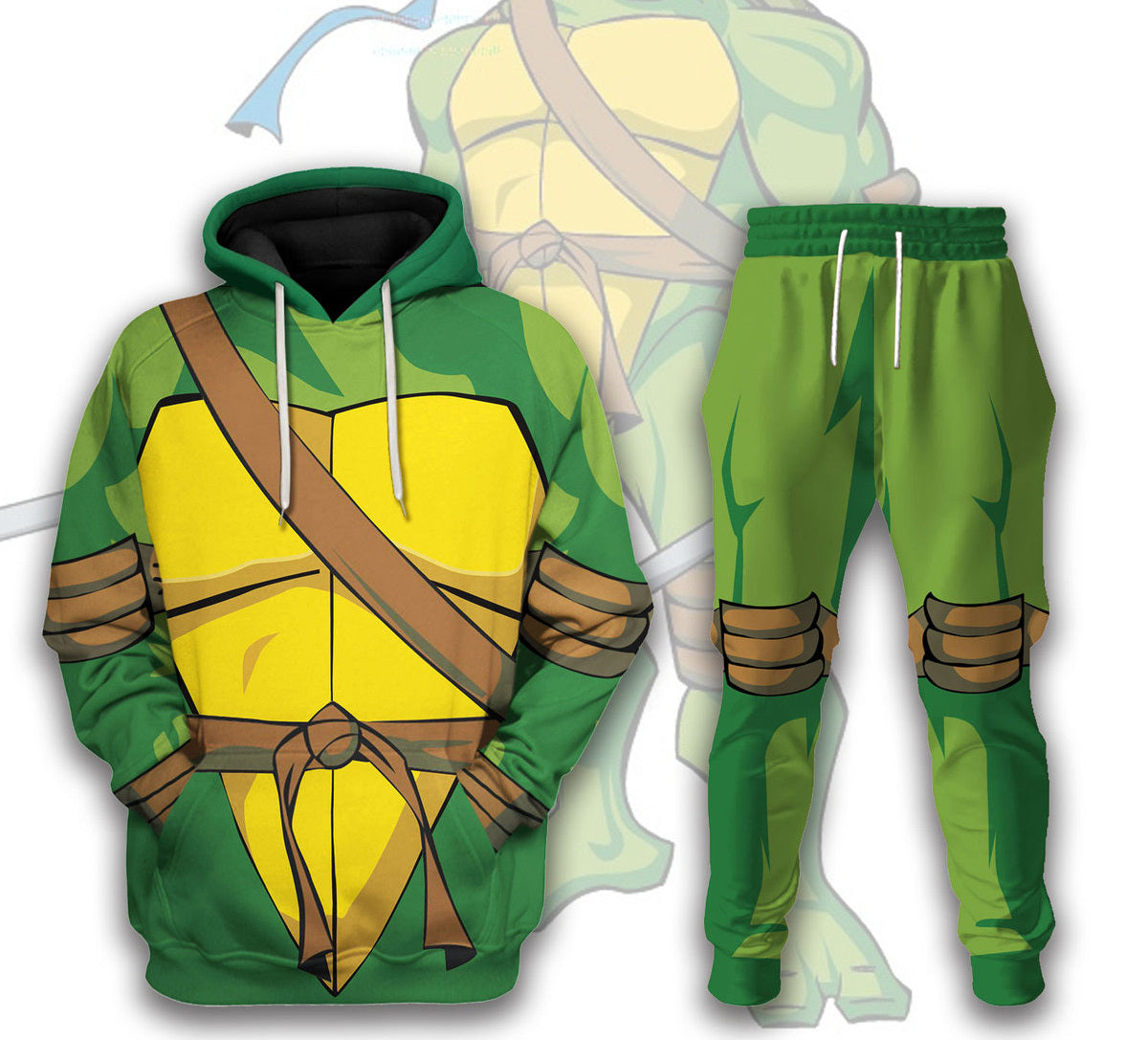 CustomsPig Teenage Mutant Ninja Turtles Costumes Hoodie Sweatshirt T-Shirt Tracksuit