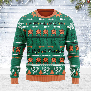Customspig Ugly Christmas Sweater Turkey Christmas 3D Apparel