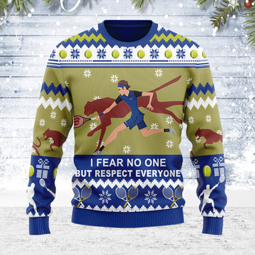 Customspig Ugly Christmas Sweater Respect Everyone 3D Apparel