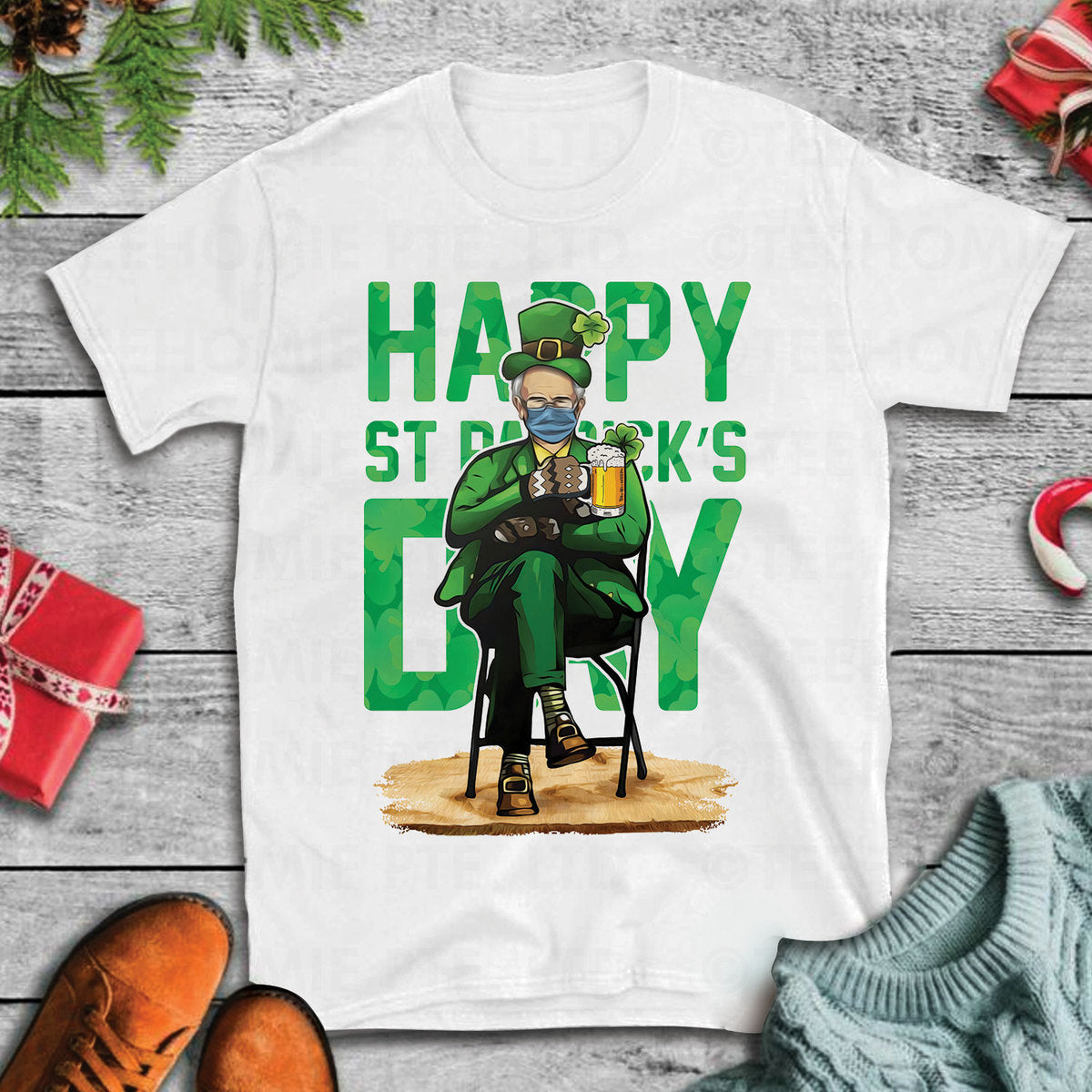 Happy St Patrick's Day Bernie 2D T-Shirt