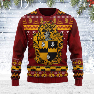 Customspig Ugly Christmas Sweater Alpha Phi Alpha 3D Apparel