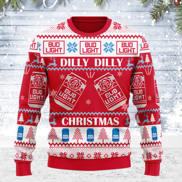 Customspig Ugly Christmas Sweater Bud Light 3D Apparel