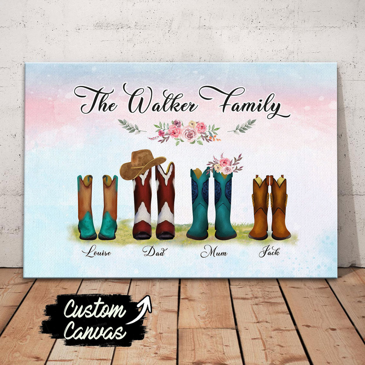 Customized Canvas The Walker Family