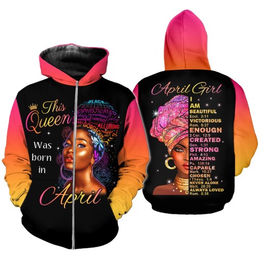 April Girl 3D All Over Printed Clothes DHHA190910 - 4