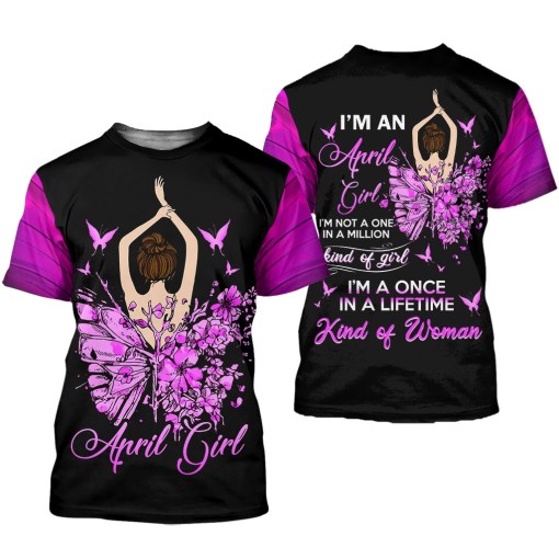 April Girl 3D All Over Printed Clothes NQTD040904 - 1